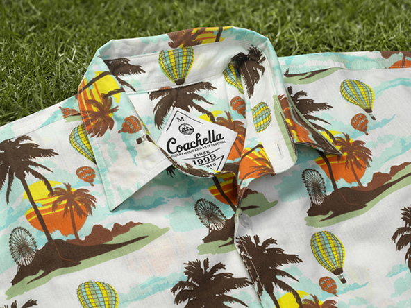 Camisa oficial do Coachella Festival 2013, Coachella 2013, merchandising oficial